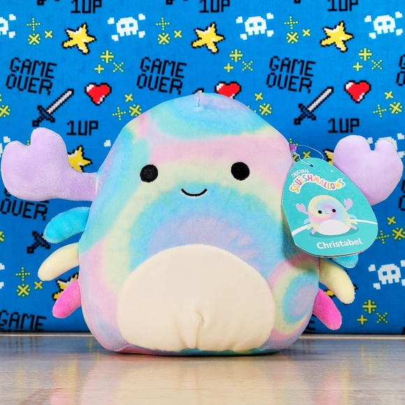 Squishmallow Christabel the Crab 7" UltraSoft Stuffed Sealife Squad Toy Plush - Picture 1 of 11